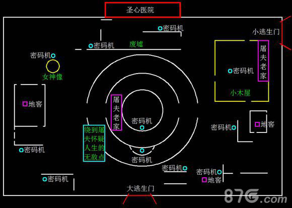 第五人格圣心医院地图2