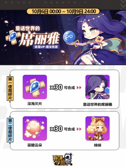 崩坏学园2魔女祈愿新UP角色是谁？